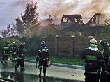 Пожар в двухэтажном коттедже поселка Терехово в городском округе Химки вспыхнул утром 7 сентября